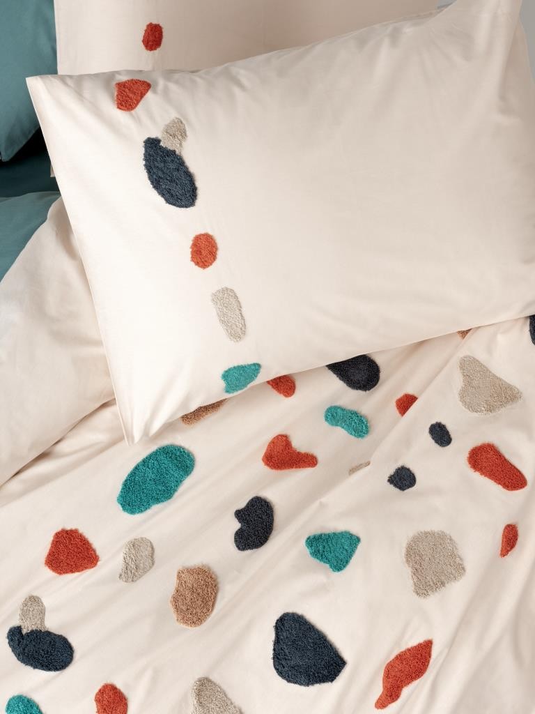 Cotton Box Puff Nakışlı Ranforce Çift Kişilik Nevresim Takımı Gaja