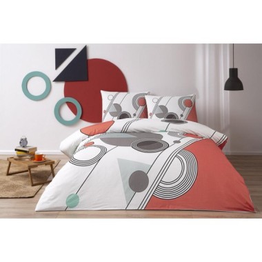 Taç Çift Kişilik Ranforce Nevresim Takımı Felix Kırmızı