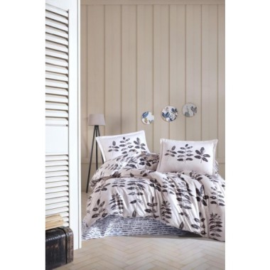 Clasy Ranforce Nevresim Takımı Çift Kişilik Hafsa V1 Antrasit