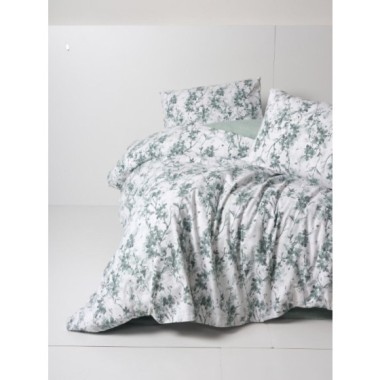 Cotton Box Flanel Nevresim Takımı Çift Kişilik Casey Petrol