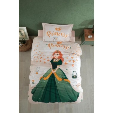 Clasy Ranforce Nevresim Takımı Tek Kişilik Tiana v1 Taş