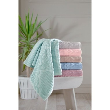 Altınbaşak Jakarlı 6lı 70x140 Banyo Havlusu Emma