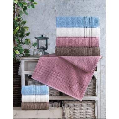 Altınbaşak Jakarlı 4lü 90x150 Banyo Havlusu Carry