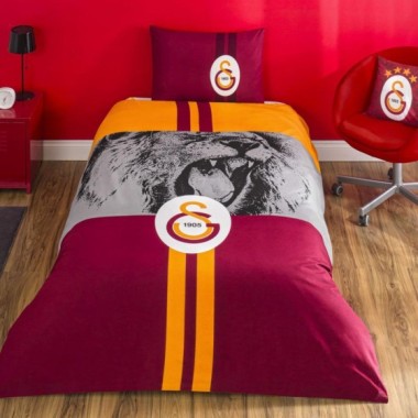 Taç Galatasaray Şampiyon Aslan Tek Kişilik Lisanslı Nevresim Takımı