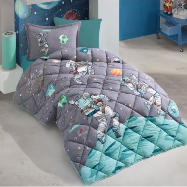 Clasy Tek Kişilik Ranforce Genç Desen Yorgan Seti Space