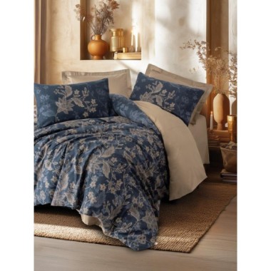 Cotton Box Noctelle Bej Saten Nevresim Takımı Çift Kişilik