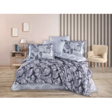 Hobby Çift Kişilik Poplin Nevresim Calisse Lacivert