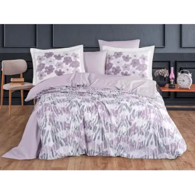 Hobby Çift Kişilik Poplin Nevresim Penny Lila