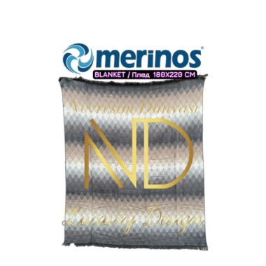 Merinos Echo Çift Kişilik Battaniye