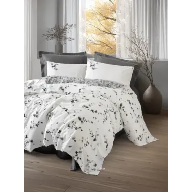 Cotton Box  Dual Tek Kişilik Nevresim Takımı Elaria Antrasit