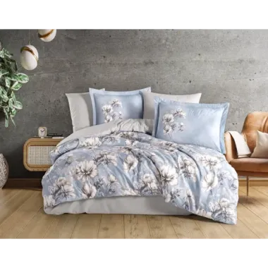 Hobby Çift Kişilik Poplin Nevresim Larmina Sky