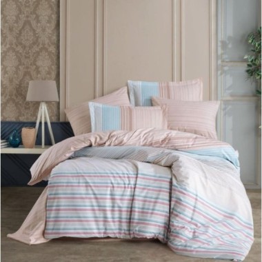 Hobby Kingsize Poplin Nevresim Trella Turkuaz