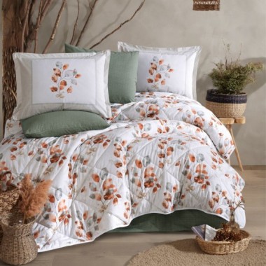 Clasy Çift Kişilik Ranforce Yorgan Seti Ruska V1 Mint