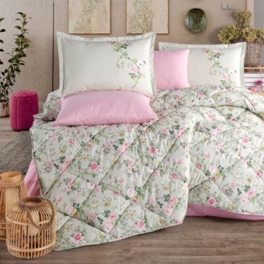 Clasy Çift Kişilik Ranforce Yorgan Seti Elara V1 Adaçayı