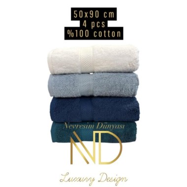Nevresim Dünyası 50x100 4'lü Havlu Prime 4