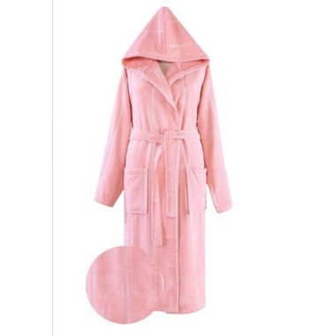 Ephemeris Unisex Pembe Pamuk Bornoz