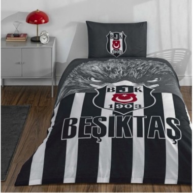 Taç Beşiktaş Şanlı Kartal Tek Kişilik Lisanslı Nevresim Takımı