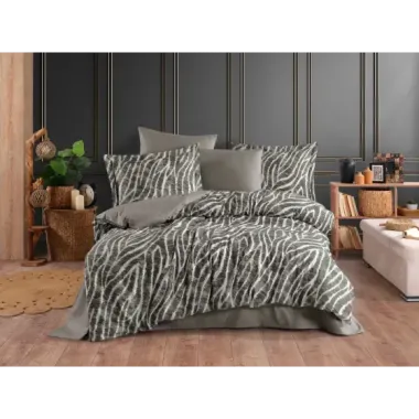 Hobby Çift Kişilik Poplin Nevresim Tamara Antrasit