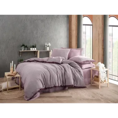 Hobby Private İpliği Boyalı Nevresim Takımı Mor