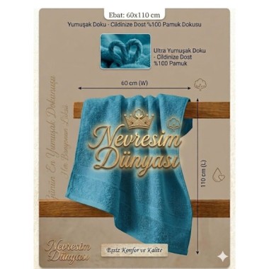Nevresim Dünyası Prime Havlu 60x110  Yeşil