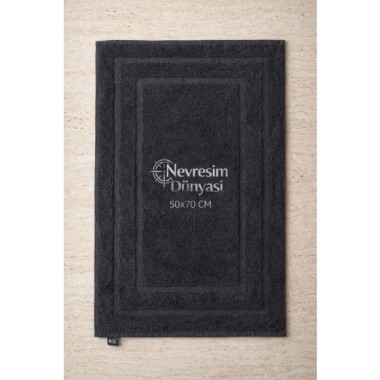 Nevresim Dünyası Ayak Havlu 50x70 Siyah