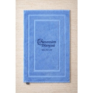 Nevresim Dünyası Ayak Havlu 50x70 Mavi