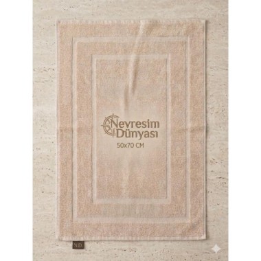 Nevresim Dünyası Ayak Havlu 50x70 Bej