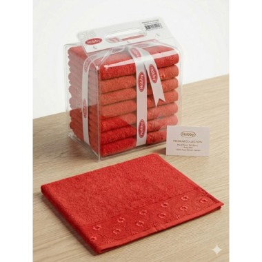 Hobby Rainbow 30X50 10´lu Mutfak Havlusu Kırmızı