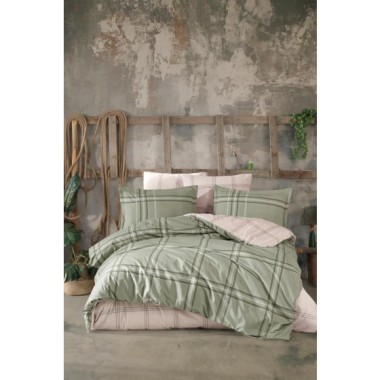 Clasy Tek Kişilik  Ranforce Nevresim Takımı Capella V1 Yeşil