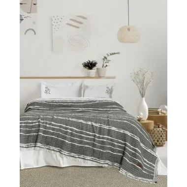 Şaheser Home Collection Yatak Örtüsü Seti Sera Haki