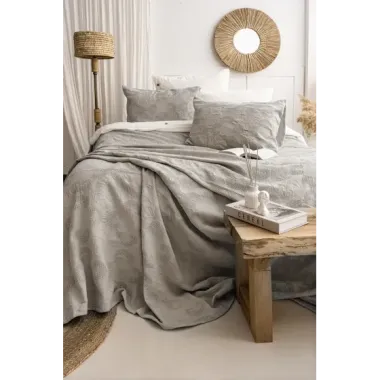 Şaheser Home Collection Yatak Örtüsü Çift Kişilik İtalo Vizon