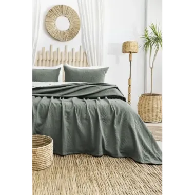 Şaheser Home Collection Yatak Örtüsü Çift Kişilik Silvia Yeşil