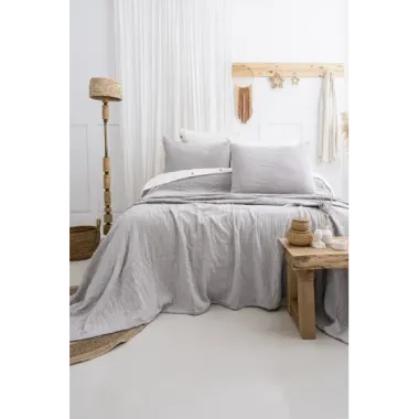 Şaheser Home Collection Yatak Örtüsü Çift Kişilik Janna A.Gri