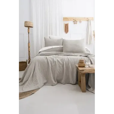 Şaheser Home Collection Yatak Örtüsü Çift Kişilik Janna Bej