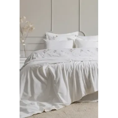 Şaheser Home Collection Nakışlı Çift Kişilik Nevresim Takımı Roman