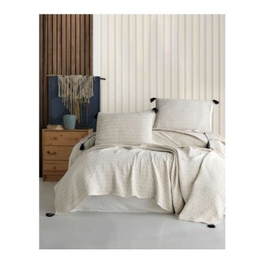 Şaheser Home Collection Yatak Örtüsü Çift Kişilik Hermes Siyah