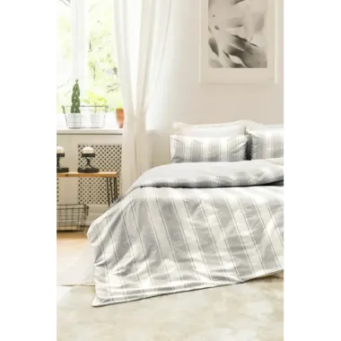 Şaheser Home Collection İpliği Boyalı Çift Kişilik Nevresim Takımı Nenas Antrasit