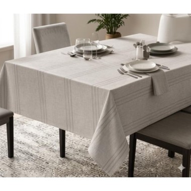 Nevresim Dünyası Dertsiz Masa Örtüsü 160x220 Taş Rengi