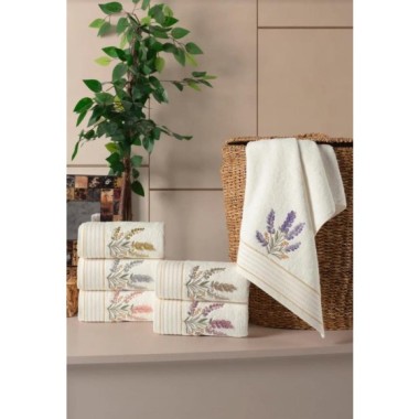 Hobby Liva Style 1  6lı Havlu 50x90 Asorti