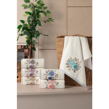 Hobby Ophelia Style 2  6lı Havlu 50x90 Asorti