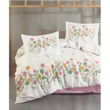 Clasy Tek Kişilik Ranforce Nevresim Takımı Roselin V1 Pembe