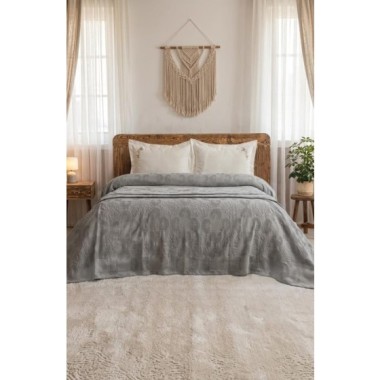Şaheser Home Collection Yatak Örtüsü Çift Kişilik Anita Yeşil