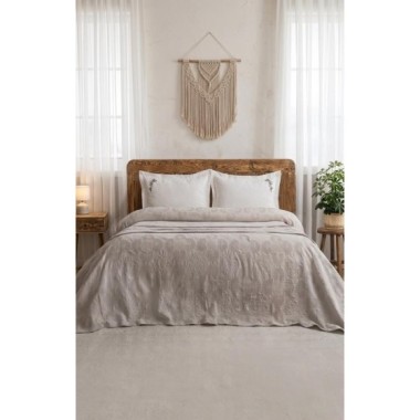 Şaheser Home Collection Yatak Örtüsü Çift Kişilik Anita Pudra
