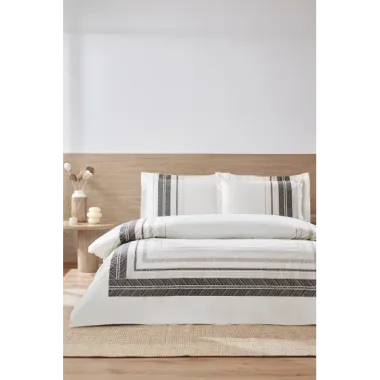 Özdilek Çift Kişilik Ranforce Nevresim Takımı Blend Krem