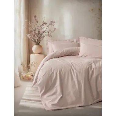 Cotton Box Plain Pudra Tek Kişilik Ranforce Nevresim Takımı