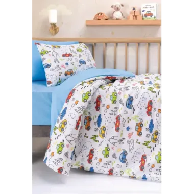 Cotton Box Bebek Nevresim Takımı Scooty Mavi