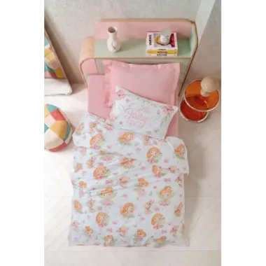 Cotton Box Genç Ranforce Nevresim Takımı Tek Kişilik Pixie Pudra
