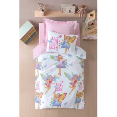 Cotton Box Genç Ranforce Nevresim Takımı Tek Kişilik Twila Pembe
