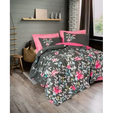Cotton Box Feminen  Nevresim Takımı Tek Kişilik Merlin Pembe
