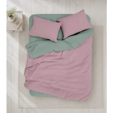 Cotton Box Plain Gülkurusu Adaçayı Tek Kişilik Ranforce Nevresim Takımı